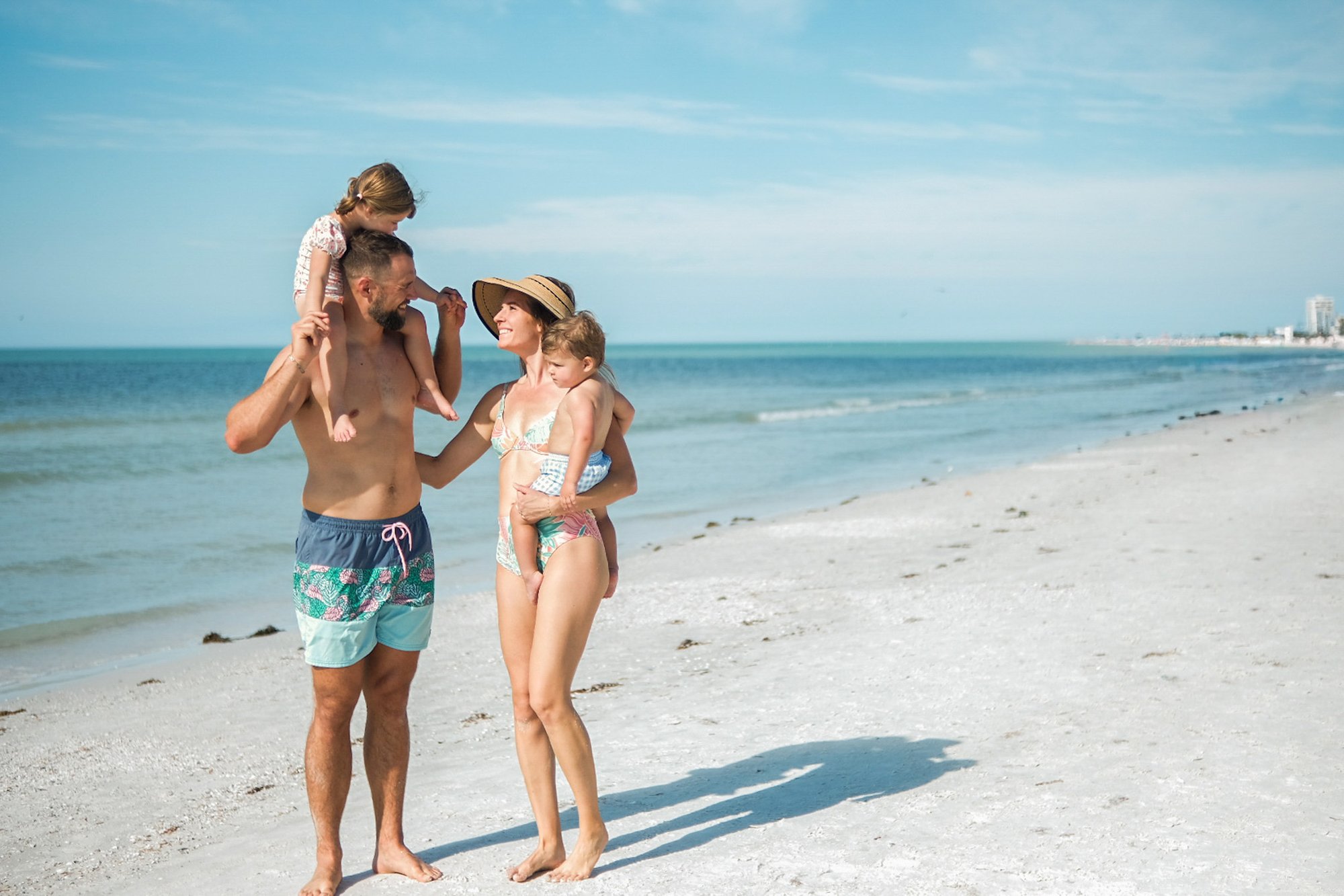 Family on Siesta Key beach